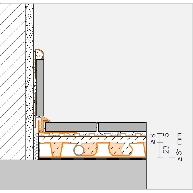 Schlüter BEKOTEC-EN23F Estrichnoppenplatte 1,08 m²