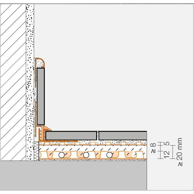 Schlüter BEKOTEC-EN FK Estrichnoppenplatte mit rückseitigem Trägervlies 0,77 m²