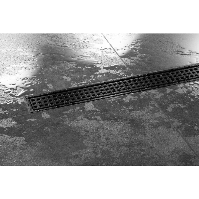 Schlüter KERDI-LINE-B 19 mm Rinnenabdeckung SQUARE Graphitschwarz 80 cm