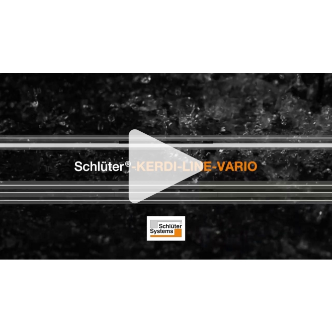 Schlüter KERDI-LINE-VARIO Entwässerungsprofil 120 cm WAVE 42 Elfenbein