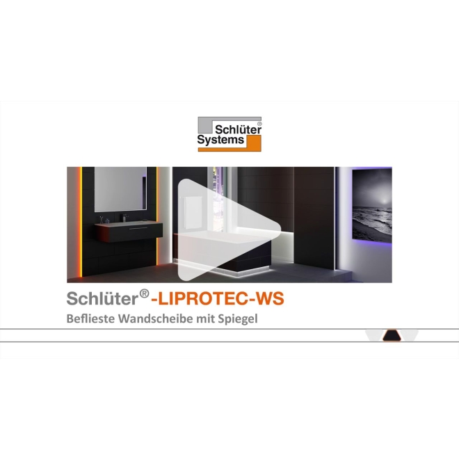 Schlüter LIPROTEC WSI Streuscheibe indirekte Beleuchtung 250 cm