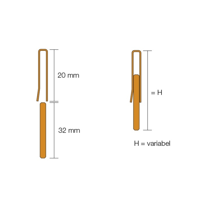 Schlüter SHOWERPROFILE-RA SPRA33MGS/100 H: 33-45 mm