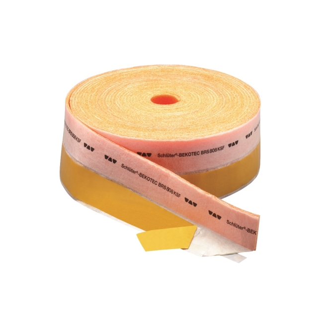 Schlüter BEKOTEC BRS/KSF Randstreifen mit Klebestützfuß für Fließestrich, Rolle 25 m