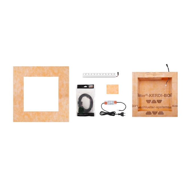 Schlüter LIPROTEC EASY Nischen-Set 305x508mm Warmweiß