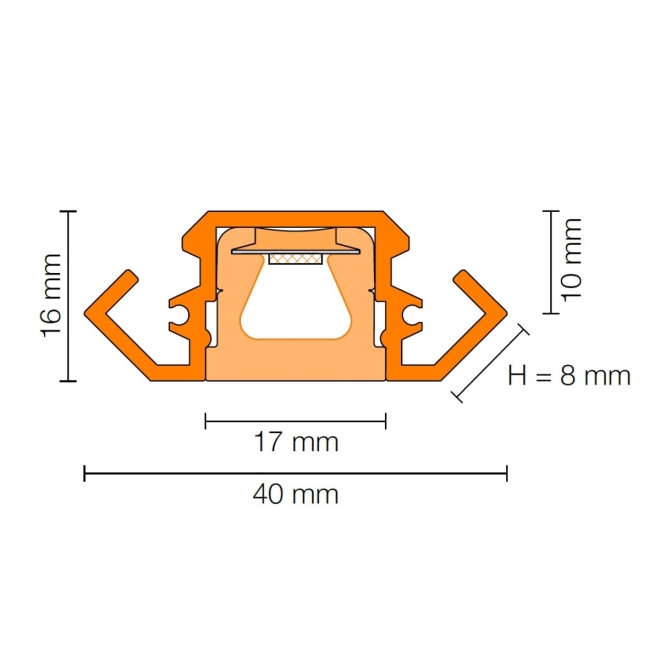 Schlüter LIPROTEC EASY LED-Modul Wandecke RGB+W Aluminium 250 cm