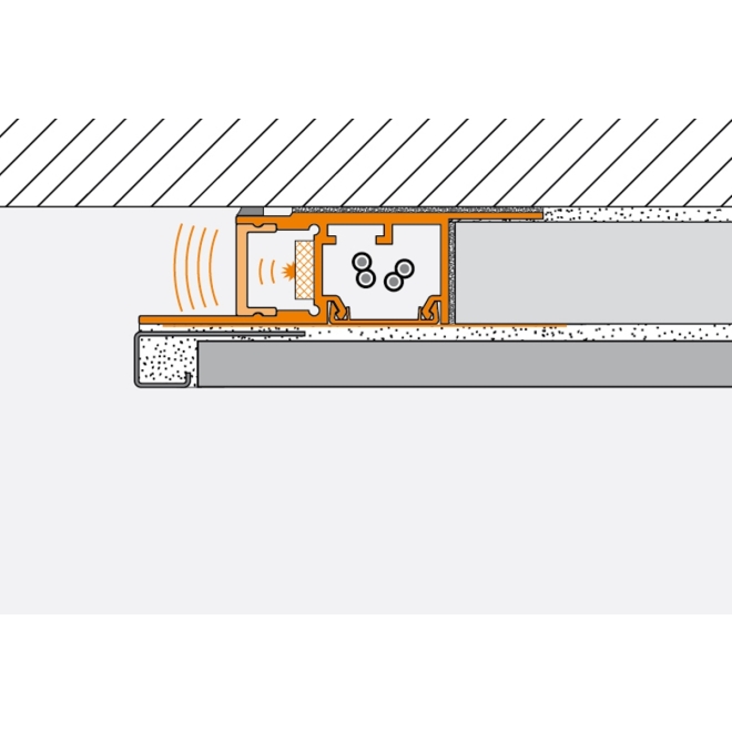 Schlüter LIPROTEC WSK Profil mit Kabelkanal Aluminium 250 cm