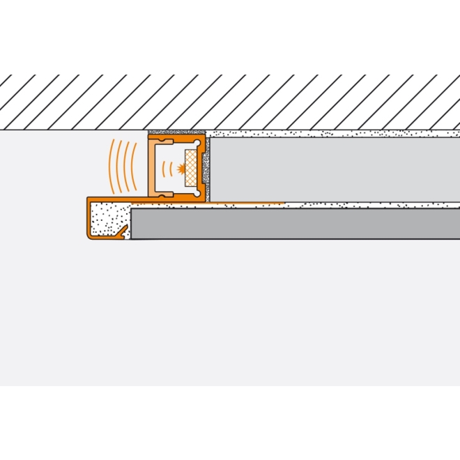 Schlüter LIPROTEC WSQ Profil mit Quadec-Abschluss Aluminium 250 cm