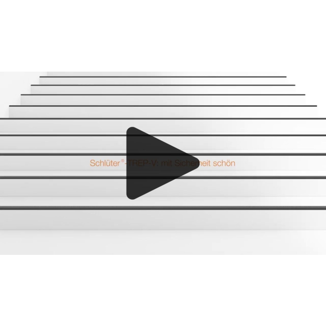 Schlüter TREP-V 42 Treppenprofil, Fugengrau, Länge: 100 cm, Höhe 12,5 mm