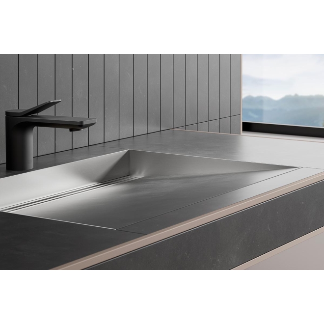 Schlüter KERDI-WASHBASINPROFILE-WS Gefällekeile, Edelstahl gebürstet
