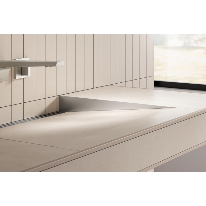 Schlüter KERDI-WASHBASINPROFILE-WW Gefällekeile, Edelstahl gebürstet