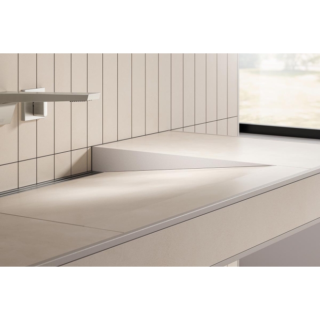Schlüter KERDI-WASHBASINPROFILE-WW Gefällekeile, Alu, strukturbeschichtet TSBG