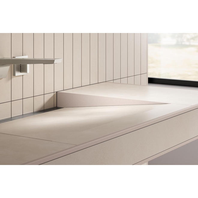 Schlüter KERDI-WASHBASINPROFILE-WW Gefällekeile, Alu, strukturbeschichtet TSI