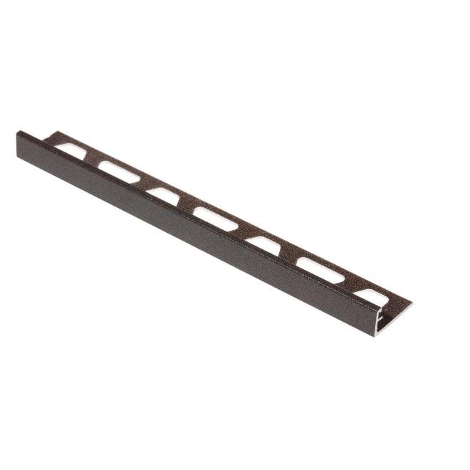 Schlüter-SCHIENE-TSDA Dunkelanthrazit Strukturbeschichtet Abschlussschiene (L-Profil) Höhe: 10 mm Länge: 250 cm