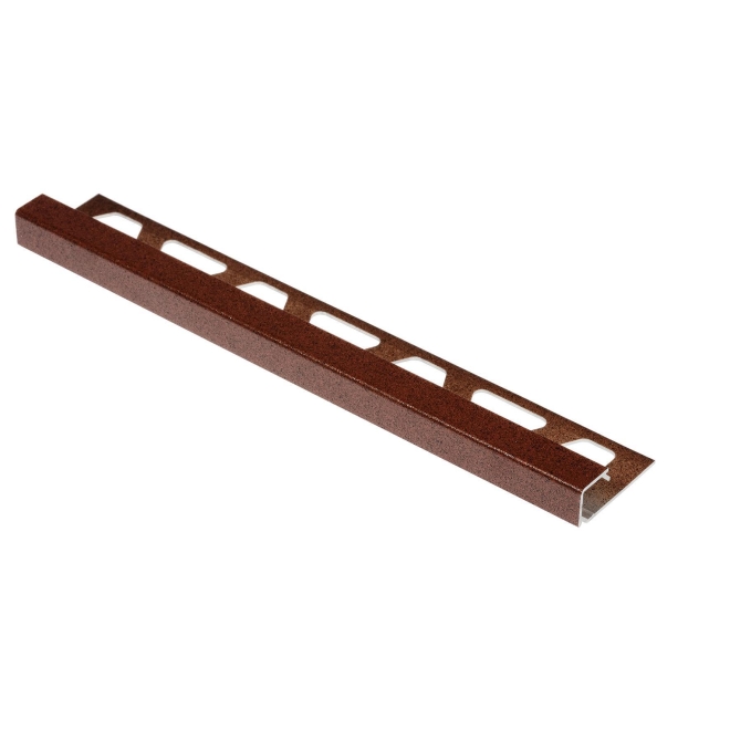 Schlüter-QUADEC-TSR Rostbraun Strukturbeschichtet Abschlussschiene Höhe: 10 mm Länge: 250 cm