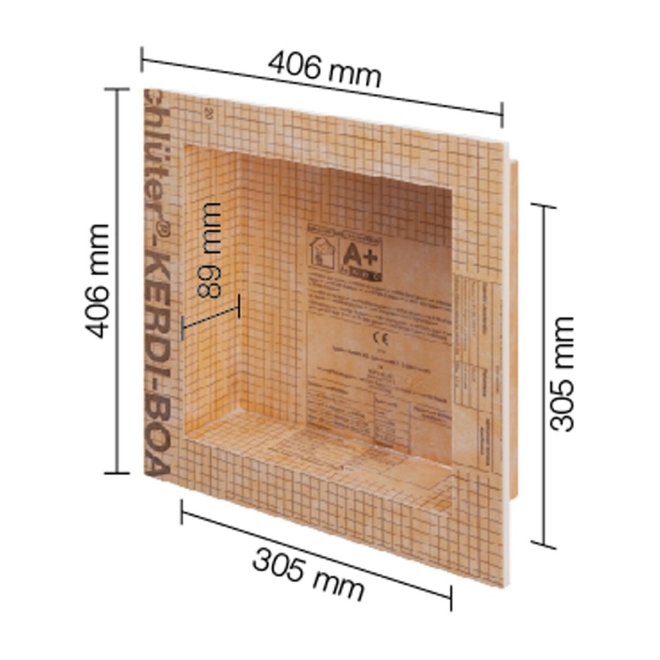 Schlüter Wandnische KERDI-BOARD-N 305x305x89 mm