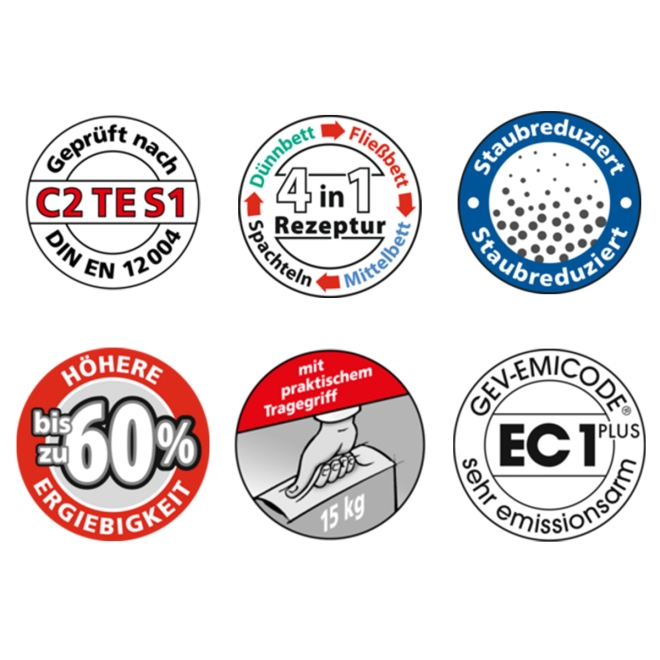 Sopro FKM XL 444 Multi Flexklebemörtel extra Light 15kg Sack