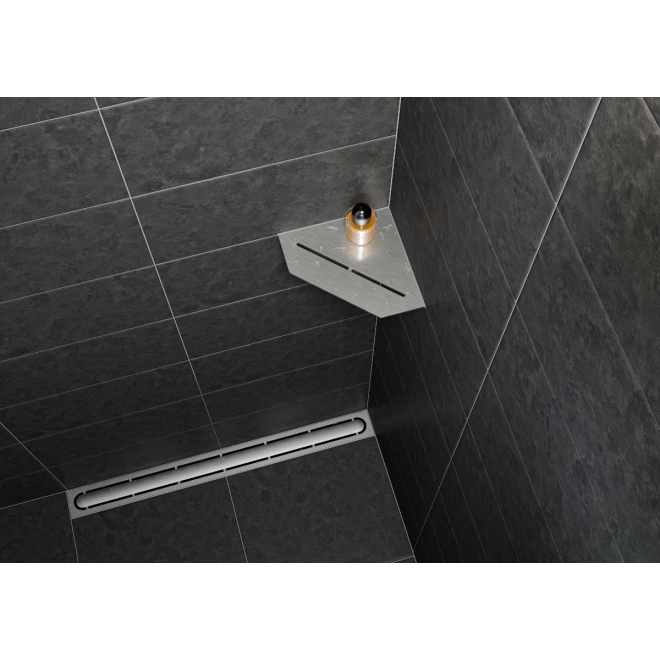 Schlüter Wandablage SHELF-E Edelstahl gebürstet 195x195 mm