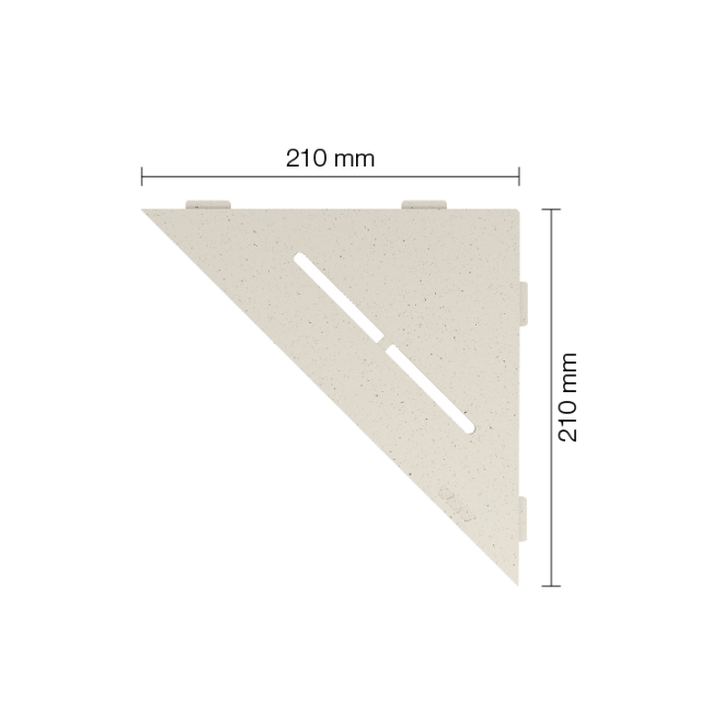 Schlüter Wandablage SHELF-E Elfenbein 210x210 mm