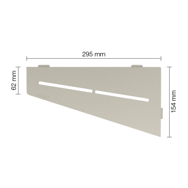 Schlüter Wandablage SHELF-E Creme 154x295 mm