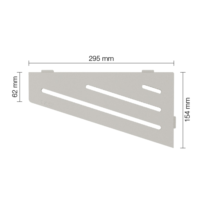 Schlüter Wandablage SHELF-E Beigegrau 154x295 mm
