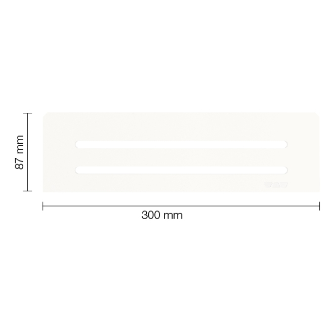 Schlüter Wandablage SHELF-N Brillantweiß matt 300x87 mm