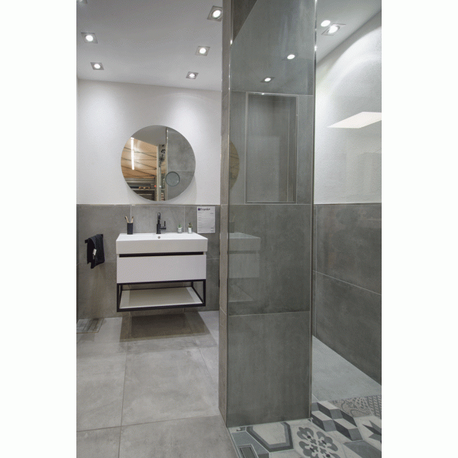 PrimeCollection UniPLUS Smoke Bodenfliese rektifiziert 60x60 cm