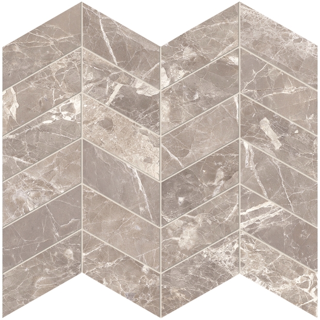 Provenza Unique Marble Mosaico Arrows Moon Grey matt SilkTech Matte 30x30 cm