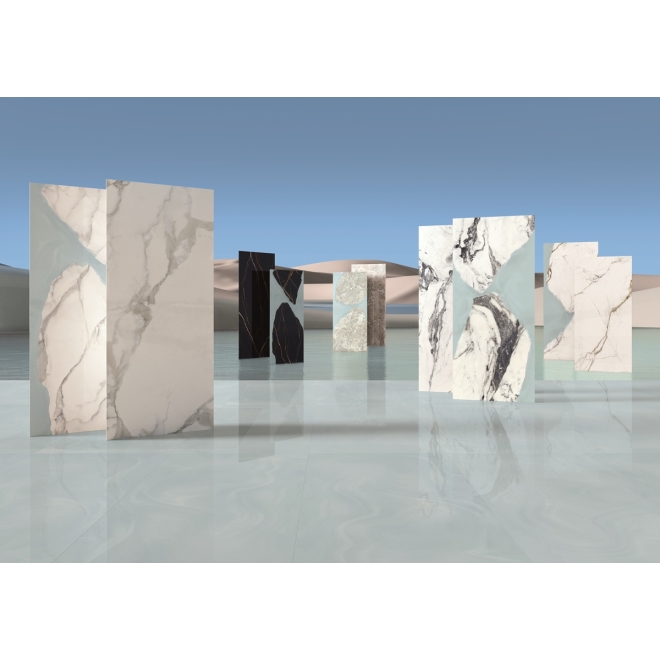Provenza Unique Marble Boden- und Wandfliese Resin glänzend 60x120 cm