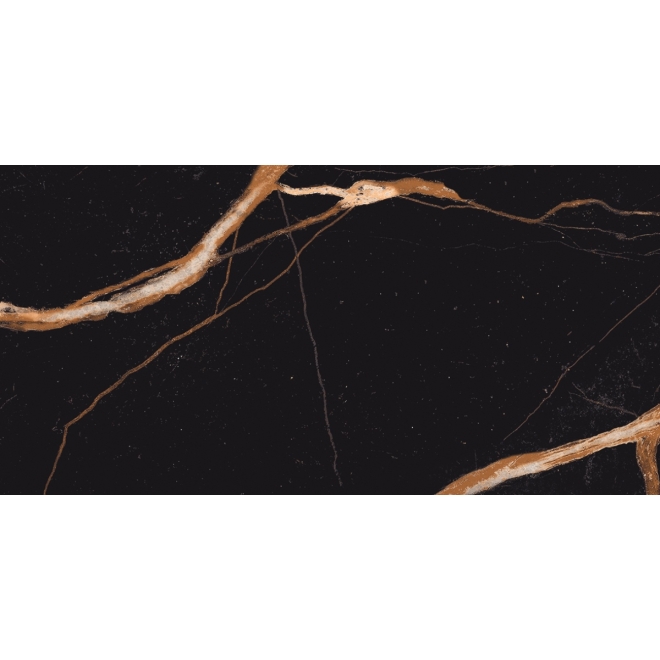 Provenza Unique Marble Boden- und Wandfliese Sahara Noir glänzend 30x60 cm