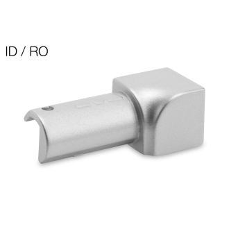 Schlüter Rondec-E Ecken, Innenecken Imitat Metall-Druckguss gebürstet, Rondec-E-Ecken ID/RO80EB