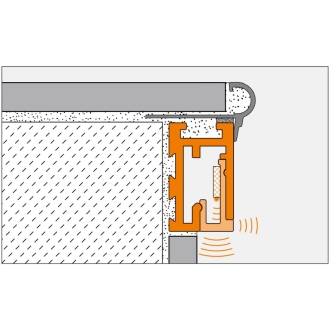 Schlüter LIPROTEC beleuchtete Treppenstufe bis 150cm Alu natur matt eloxiert