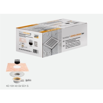 Schlüter, KERDI-DRAIN-Set Horizontal KD10H40GVED1S