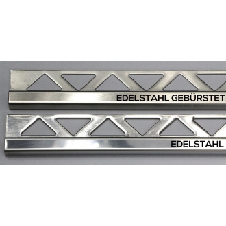 PrimeCollection, Fliesenschiene Quadrat 2,5m/10mm Edelstahl FEQS100