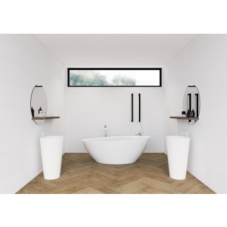 Keraben Essential Wandfliese Concret White 40x120 cm