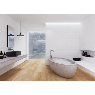 Keraben Essential Wandfliese Concret White 30x60 cm