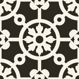 PrimeCollection Paris Bodenfliese und Wandfliese Bercy Nero 20x20 cm