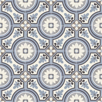 PrimeCollection Paris Bodenfliese und Wandfliese Saint Germain Blu 20x20 cm