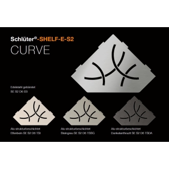 Schlüter Wandablage SHELF-E Edelstahl gebürstet 195x195 mm