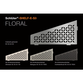 Schlüter Wandablage SHELF-E Steingrau 154x295 mm