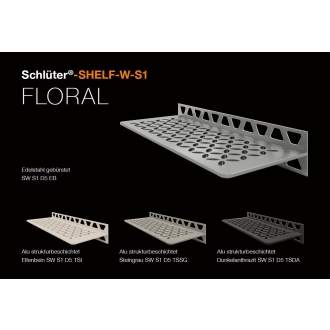 Schlüter Wandablage SHELF-W Grau 300x115 mm