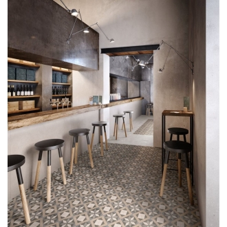 PrimeCollection Patchwork Vintage Bodenfliese und Wandfliese Dekor 04 20x20 cm