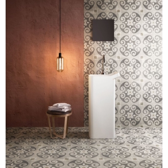 PrimeCollection Patchwork Vintage Bodenfliese und Wandfliese Dekor 05 20x20 cm