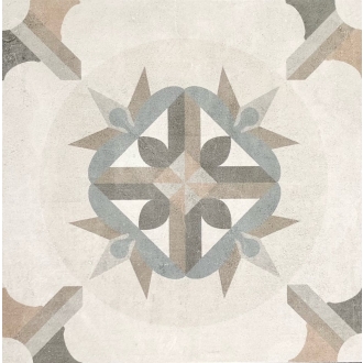 PrimeCollection Patchwork Vintage Bodenfliese und Wandfliese Dekor 01 20x20 cm