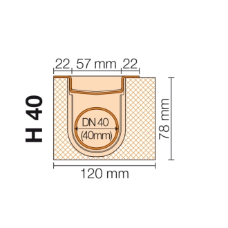 Schlüter, KERDI-LINE-H 40, KLH40GE50