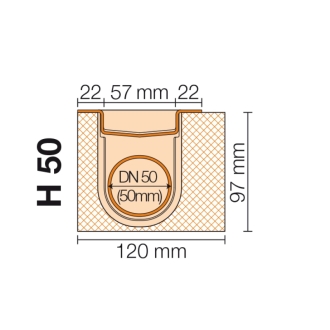 Schlüter, KERDI-LINE-H 50, KLH50GE120