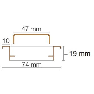 Schlüter, KERDI-LINE-A 19 mm Rahmen, KLA19EB60