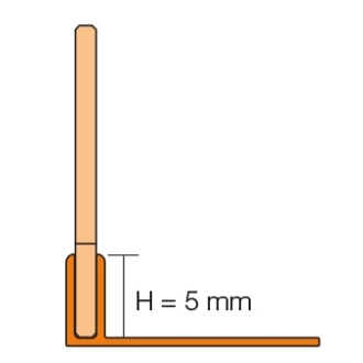 Schlüter SHOWERPROFILE-SPS 50 SPSA50MBW/200 Höhe: 5 mm