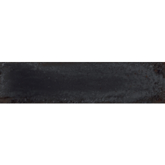 Viva Metallica Metalbrick Lux Wandfliese Black 6x24 cm