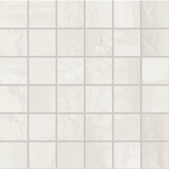 Viva Metallica Mosaik 5x5 Steel White Matte 30x30 cm