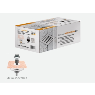 Schlüter, KERDI-DRAIN-Set Vertikal KD10V50GVED1S